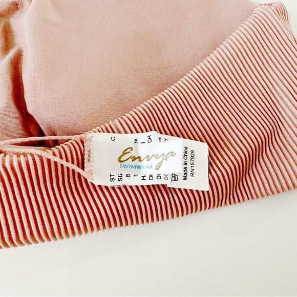 Envya Ribbed Bandeau Swim Top - Picture 5 of 7